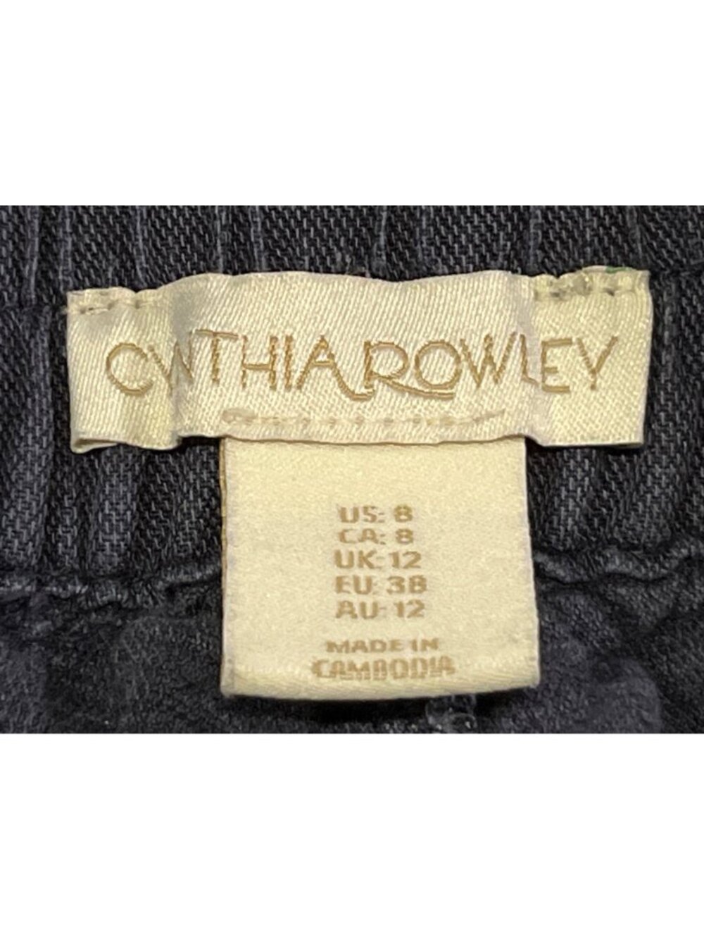 Cynthia Rowley Wide Leg Pants Womens 8 Used Linen Blend - Picture 7 of 14